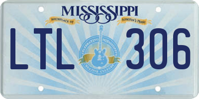 MS license plate LTL306