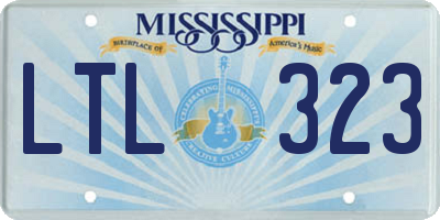 MS license plate LTL323