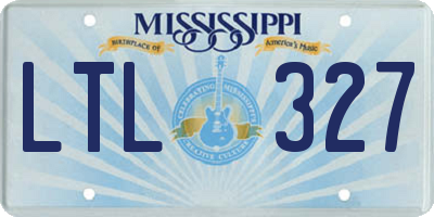 MS license plate LTL327