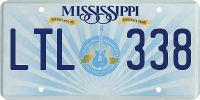 MS license plate LTL338