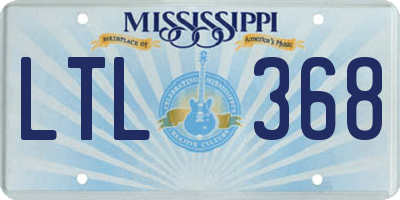 MS license plate LTL368
