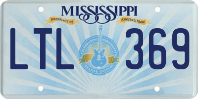MS license plate LTL369