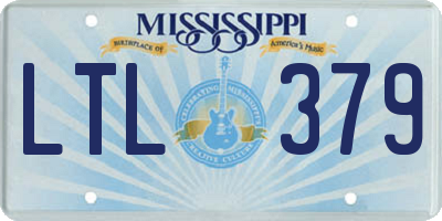 MS license plate LTL379