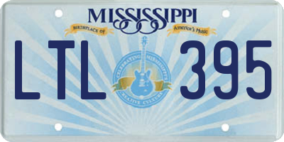 MS license plate LTL395