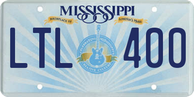 MS license plate LTL400