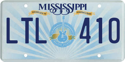 MS license plate LTL410