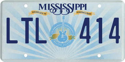 MS license plate LTL414