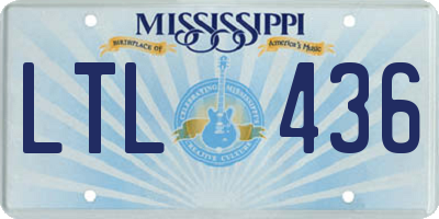 MS license plate LTL436