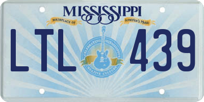 MS license plate LTL439