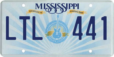 MS license plate LTL441
