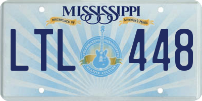 MS license plate LTL448