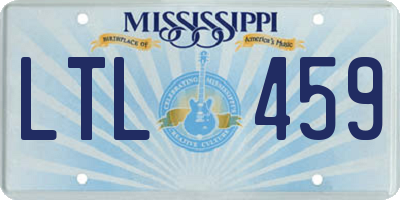 MS license plate LTL459