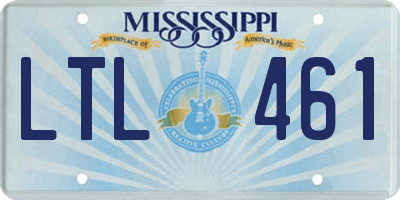 MS license plate LTL461