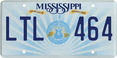 MS license plate LTL464