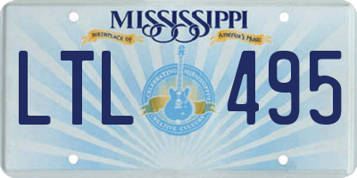 MS license plate LTL495