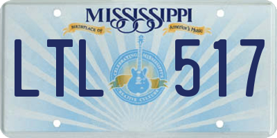 MS license plate LTL517