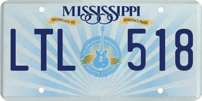 MS license plate LTL518