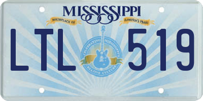 MS license plate LTL519