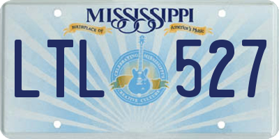 MS license plate LTL527