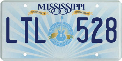 MS license plate LTL528