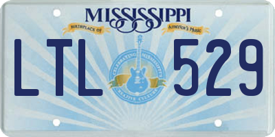 MS license plate LTL529