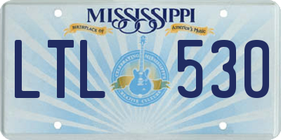 MS license plate LTL530