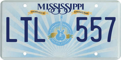 MS license plate LTL557