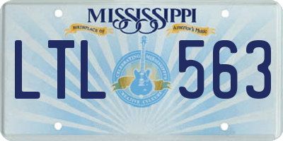 MS license plate LTL563