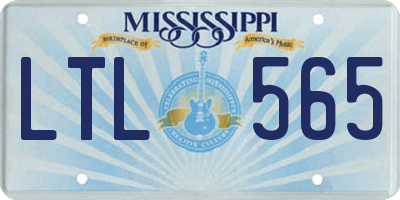 MS license plate LTL565