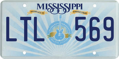 MS license plate LTL569
