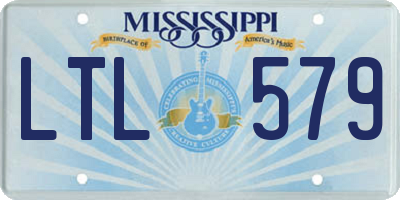 MS license plate LTL579