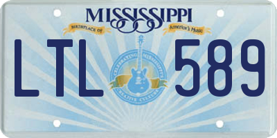 MS license plate LTL589