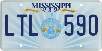 MS license plate LTL590