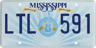 MS license plate LTL591