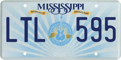 MS license plate LTL595