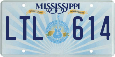 MS license plate LTL614