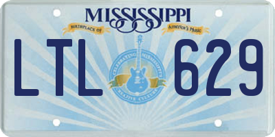 MS license plate LTL629