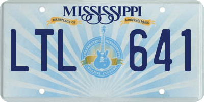 MS license plate LTL641