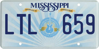 MS license plate LTL659