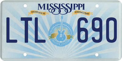 MS license plate LTL690