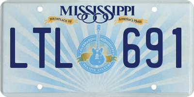 MS license plate LTL691