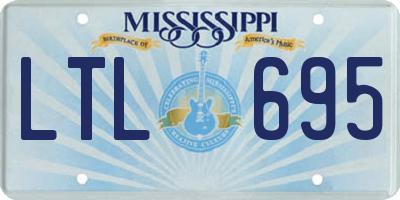 MS license plate LTL695