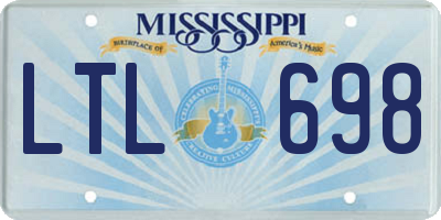 MS license plate LTL698