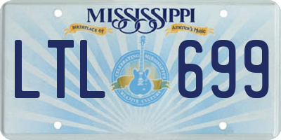 MS license plate LTL699
