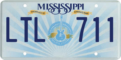 MS license plate LTL711