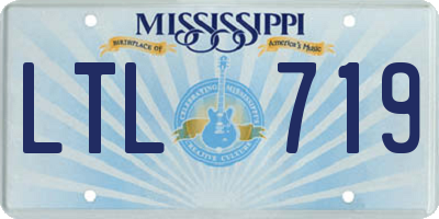MS license plate LTL719