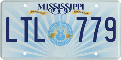 MS license plate LTL779