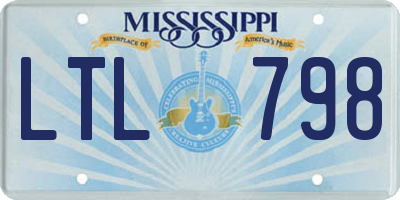 MS license plate LTL798