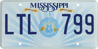 MS license plate LTL799