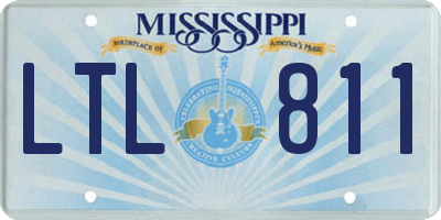 MS license plate LTL811
